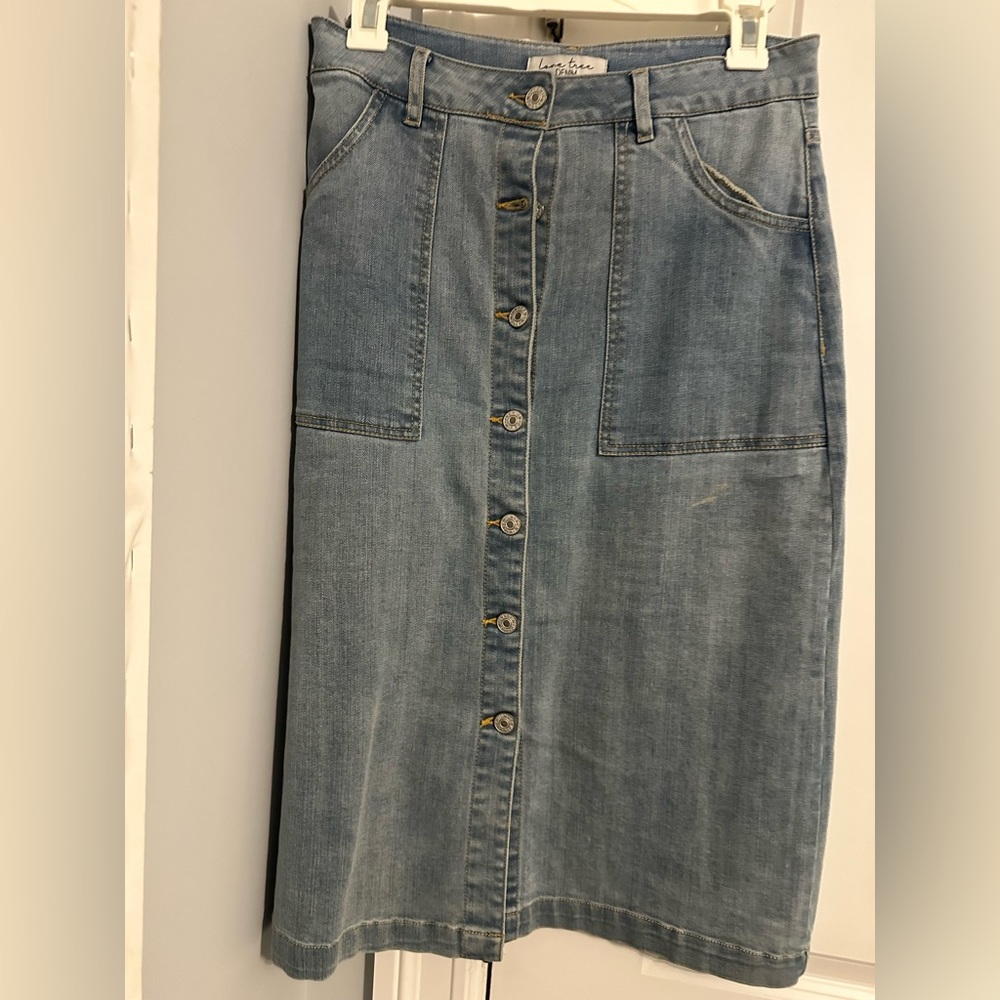 MIDI denim skirt